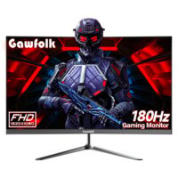Gawfolk 27 inch Gaming Monitor 144hz/180hz Curved Monitor Full HD 1080P 1800R Computer Display