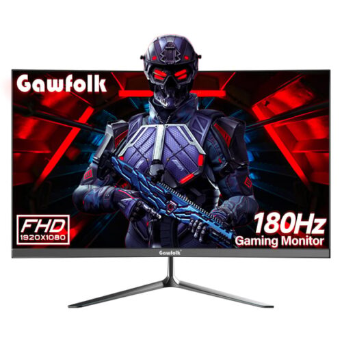 Gawfolk 27 inch Gaming Monitor 144hz/180hz Curved Monitor Full HD 1080P 1800R Computer Display
